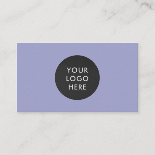 Eenvoudig Professioneel Logo QR Code Lavendel Bedr Visitekaartje (Voorkant)