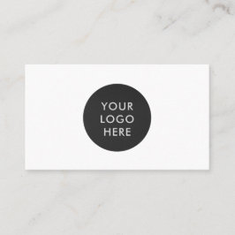 Eenvoudig Professioneel Logo QR Code Wit Bedrijf Visitekaartje