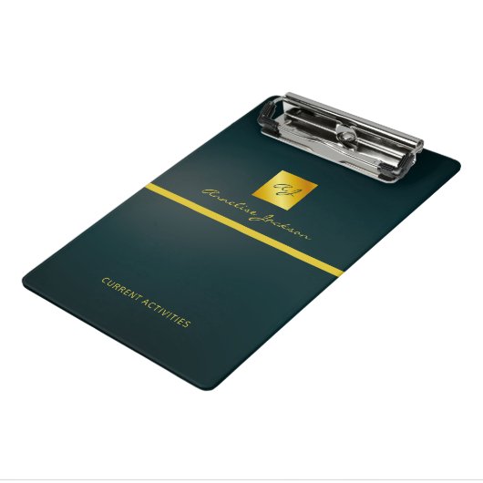 Eenvoudig professioneel merklogo mini klembord (Angled3)