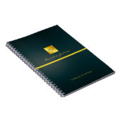 Eenvoudig professioneel merklogo notitieboek (Rechterzijde)