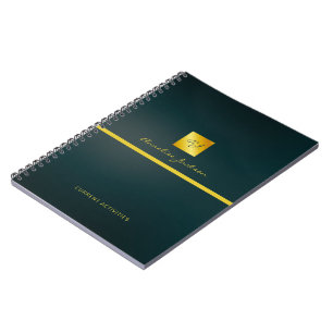 Eenvoudig professioneel merklogo notitieboek