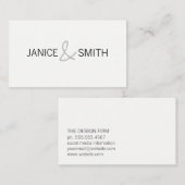 Eenvoudig professioneel/minimalistisch visitekaartje (Voorkant / Achterkant)