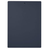Eenvoudig professioneel monogram Navy witte rand Klembord (Achterkant)