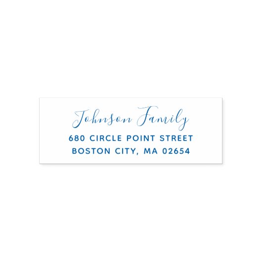 Eenvoudig professioneel of persoonlijk retouradres  zelfinktende stempel (Design)