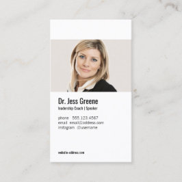 Eenvoudig professioneel profiel Foto toevoegen Afb Visitekaartje