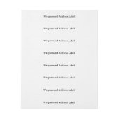 Eenvoudig Professioneel Rondomlabel Adreslabel Wikkel (Vel)