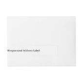 Eenvoudig Professioneel Rondomlabel Adreslabel Wikkel (Voorkant)