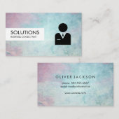 Eenvoudig professioneel stijlvol textuur zakelijk visitekaartje (Voorkant / Achterkant)