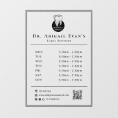 Eenvoudig professioneel tandarts-icoon Tandarts op Raamsticker (Vel)