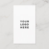 Eenvoudig professioneel verticaal visitekaartje (Achterkant)