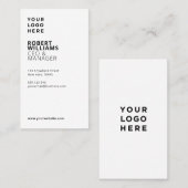 Eenvoudig professioneel verticaal visitekaartje (Voorkant / Achterkant)