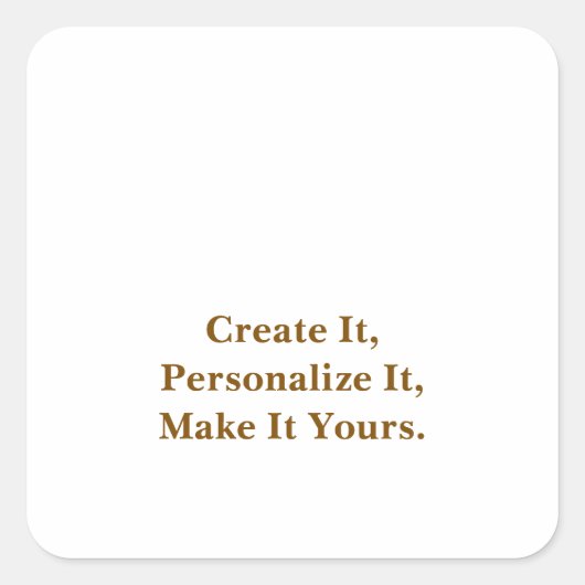 Eenvoudig Professioneel Vierkante Sticker (Voorkant)