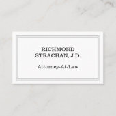 Eenvoudig, professioneel Visitekaartje (Voorkant)