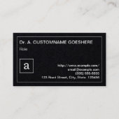 Eenvoudig, professioneel Visitekaartje (Voorkant)