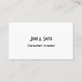 Eenvoudig professioneel Visitekaartje - Minimalist (Voorkant)