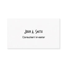 Eenvoudig professioneel Visitekaartje - Minimalist