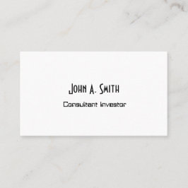 Eenvoudig professioneel Visitekaartje - Minimalist