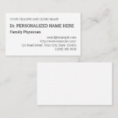 Eenvoudig, professioneel Visitekaartje voor de gez (Voorkant / Achterkant)