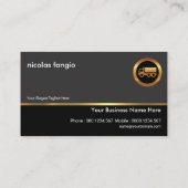 Eenvoudig professioneel vrachtvervoer visitekaartje (Achterkant)