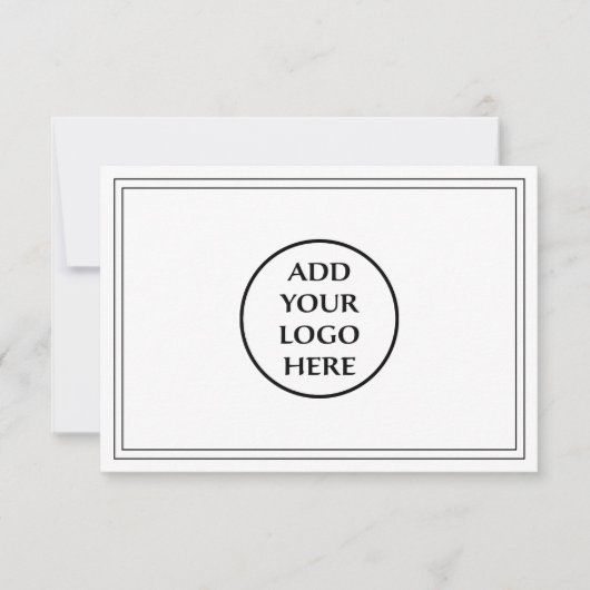 Eenvoudig professioneel zakelijk logo cadeaubon (Voorkant)