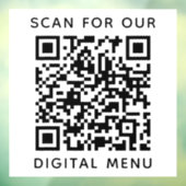 Eenvoudig Professioneel Zakelijk QR Code Digitaal Raamsticker (Vel 3)