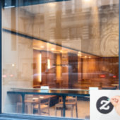 Eenvoudig Professionele 24" x 36" Rechthoek Raamsticker (Cafe Raam)