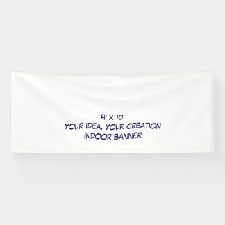 Eenvoudig Professionele 4' x 10' Binnen Spandoek