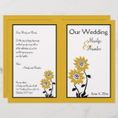 Eenvoudig programma voor zonnebloemen (Voorkant / Achterkant)