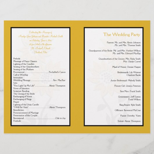 Eenvoudig programma voor zonnebloemen (Achterkant)