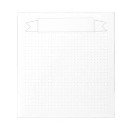 Eenvoudig puntraster met banner notitieblok