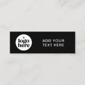 Eenvoudig QR-code bedrijfslogo Mini Visitekaartje (Voorkant)