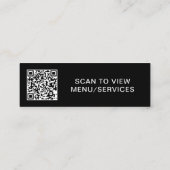 Eenvoudig QR-code bedrijfslogo Mini Visitekaartje (Achterkant)