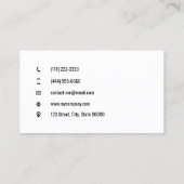  eenvoudig QR-codelicht Visitekaartje (Achterkant)