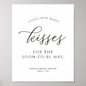 Eenvoudig raden hoeveel kussen douche spel poster (Voorkant)