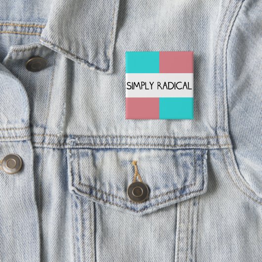 Eenvoudig radicale Button op het plein (In situ)