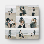 Eenvoudig raster van negen aangepaste kleur bureau fotoplaat (Voorkant)