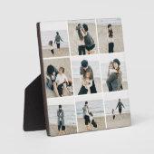 Eenvoudig raster van negen aangepaste kleur bureau fotoplaat (Voorkant)