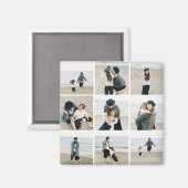 Eenvoudig raster van negen aangepaste kleurenfotom magneet (Voorkant / Achterkant)