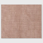 Eenvoudig realistisch Burlap Rustic Feminine Blush Cadeaupapier (Vlak)