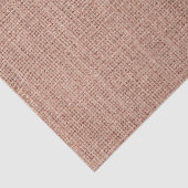 Eenvoudig realistisch Burlap Rustic Feminine Blush Tissuepapier (Detail)
