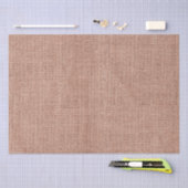 Eenvoudig realistisch Burlap Rustic Feminine Blush Tissuepapier (Craft)