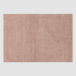 Eenvoudig realistisch Burlap Rustic Feminine Blush Tissuepapier