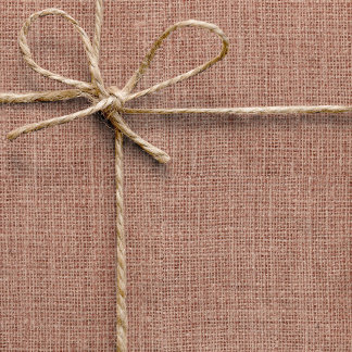 Eenvoudig Realistisch Jute Rustieke Vrouwelijke Ro Cadeaupapier