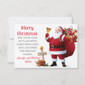 Eenvoudig recept voor Boeuf Stroganoff Kerstkaart  (Voorkant)