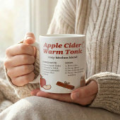 Eenvoudig recept voor herfst-appelcider-tonic koffiemok