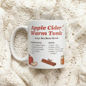 Eenvoudig recept voor herfst-appelcider-tonic koffiemok