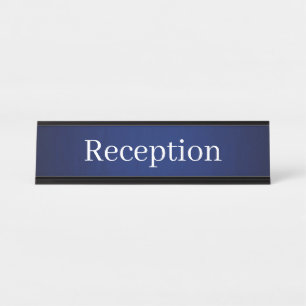 Eenvoudig Receptie Desk Naam Bord Bureau Naambordje