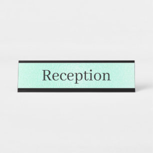 Eenvoudig Receptie Desk Naam Bord Bureau Naambordje
