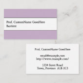 Eenvoudig, rechtsprofessioneel Visitekaartje (Voorkant / Achterkant)