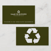 eenvoudig recyclen visitekaartje (Voorkant / Achterkant)